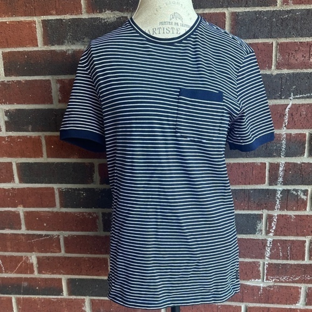 Navy Striped Men's Shirt  PM2